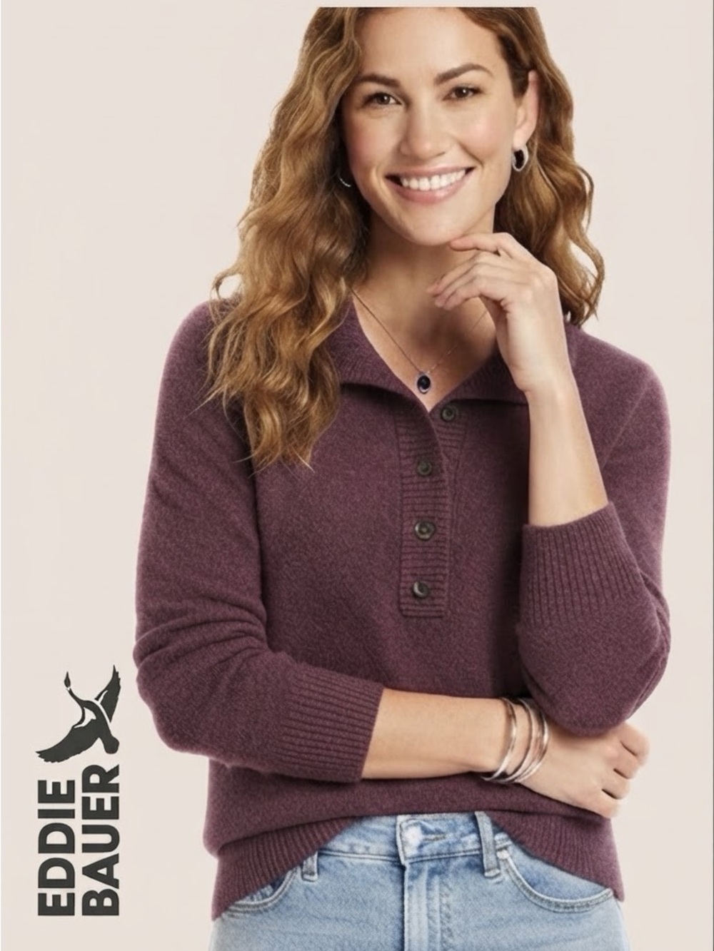 Henley Sweater • EUC
Eddie Bauer • Women’s Knit Half Henley Sweater